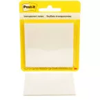 Post-it Transparent Notes, Clear, 36 Sheets, 2.9 x 2.9 in, Blister Pack