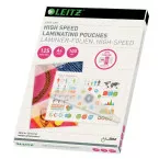 Leitz UDT Laminating Pouches A4 250 Microns (2 x 125 Microns) Highspeed Pack of 100 Sheets
