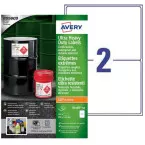 Avery Waterproof Ultra-Resistant Labels 7.87 x 5.67 in Box of 100 Labels