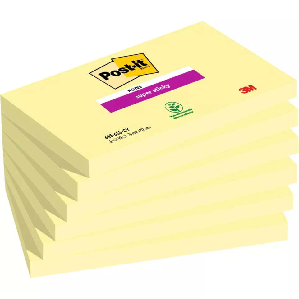 Post-it Super Sticky notes, 90 vel,...