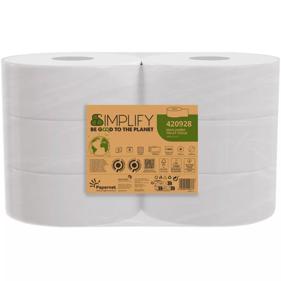 Papernet toiletpapier Simplify Maxi...