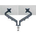 Leitz Ergo bras d'écran à faible encombrement, double, gris