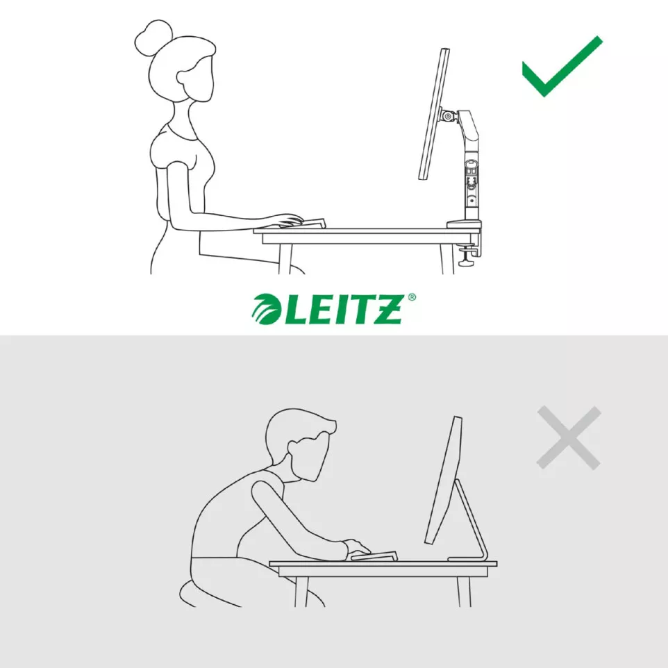 Leitz Ergo bras d'écran à faible...