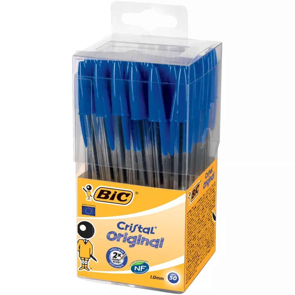 Bic stylo bille Cristal, boîte de  50...