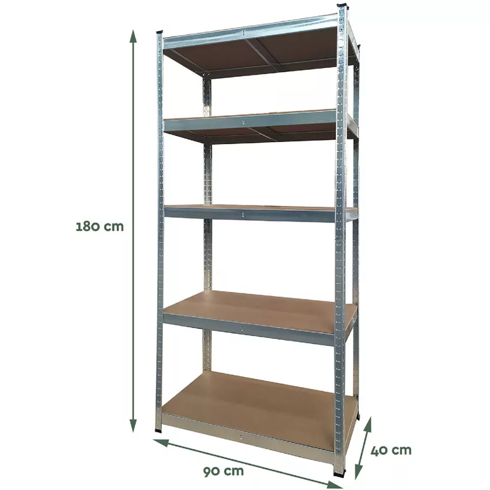 Brasq étagère, ft 180 x 90 x 40, 5...