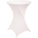Housse pour table debout, diamètre 80 cm, blanc