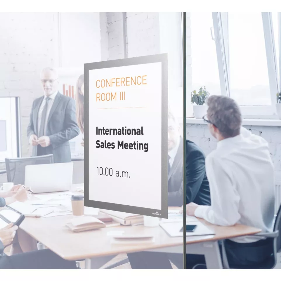 Durable Duraframe ft A4, argent,...