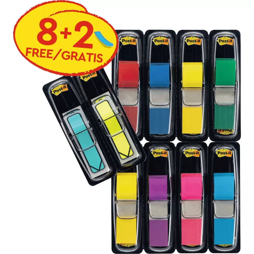 Post-It index, pak van 10 stuks (8 +...