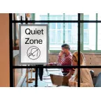 Nobo Magnetic Self-Adhesive Frame A4 Silver Pack of 2 Pieces