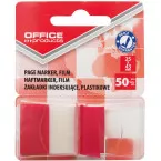 OFFICE products index, 25 x 43 mm, blister van 50 tabs, rood
