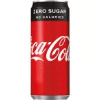 Coca-Cola Zero Sugar, sleek can 330 ml, pack of 24