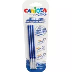 Carioca OOPS Erasable Pen Refills Medium Blue Pack of 3