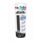 Carioca Oops Erasable Pen Refills Medium Black Pack of 3