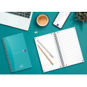 Oxford Office Essentials Task Manager Notebook, 230 Pages, 14.1 x 24.6 cm, Aqua