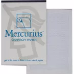 Mercurius papier graphique isométrique, 50 feuilles, ft A6