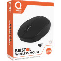 Qware draadloze muis Bristol, zwart