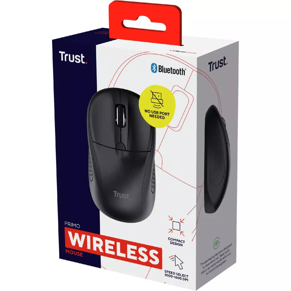 Trust Primo draadloze Bluetooth muis,...