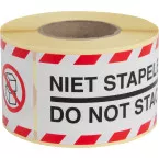 Rillprint Do Not Stack Labels, 46 x 125 mm, roll of 250 pieces