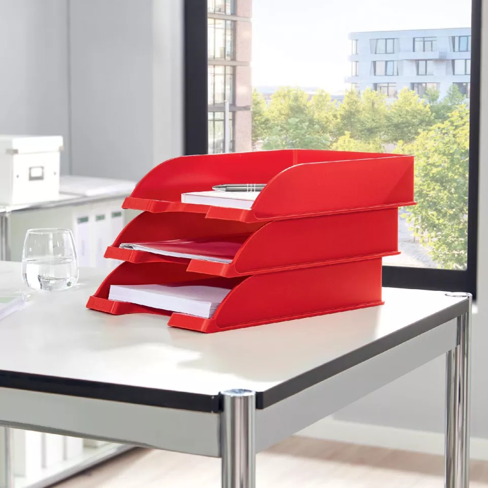 Leitz Plus Letter Tray 5226 WOW Red