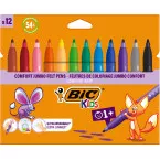 BIC Kids Comfort Jumbo Felt Pens Set of 12