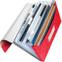 Leitz WOW pochette projets A4, 6 compartiments, rouge
