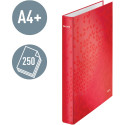 Leitz WOW classeur à anneaux, en carton, dos de 25 mm, A4, rouge