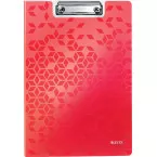 Leitz WOW plaque à pince avec couverture, ft A4, rouge
