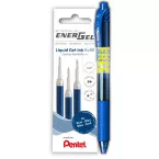 Pentel vulling Energel, 0,7 mm, blauw, 3 stuks + roller (GRATIS)