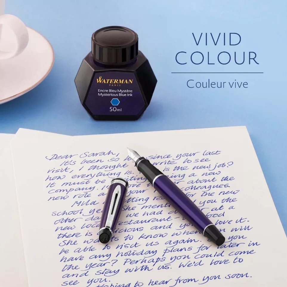 Waterman encre 50 ml, bleu (Mysterious)
