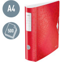 Leitz WOW classeur à levier Active, dos de 8,2 cm, rouge