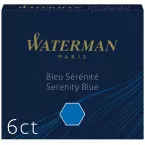 Waterman Blue Ink Cartridges Pack of 6