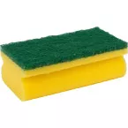PrimeSource Yellow Green Scouring Sponges Pack of 10