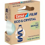 tesafilm Eco & Crystal Transparent Adhesive Tape 19 mm x 33 m