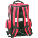 Sac à dos de premiers soins, avec pochettes modulaires pour le professionnel, rouge