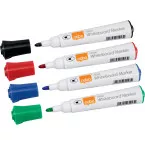 Nobo Glide Whiteboard Markers Assorted Colours Pack of 4