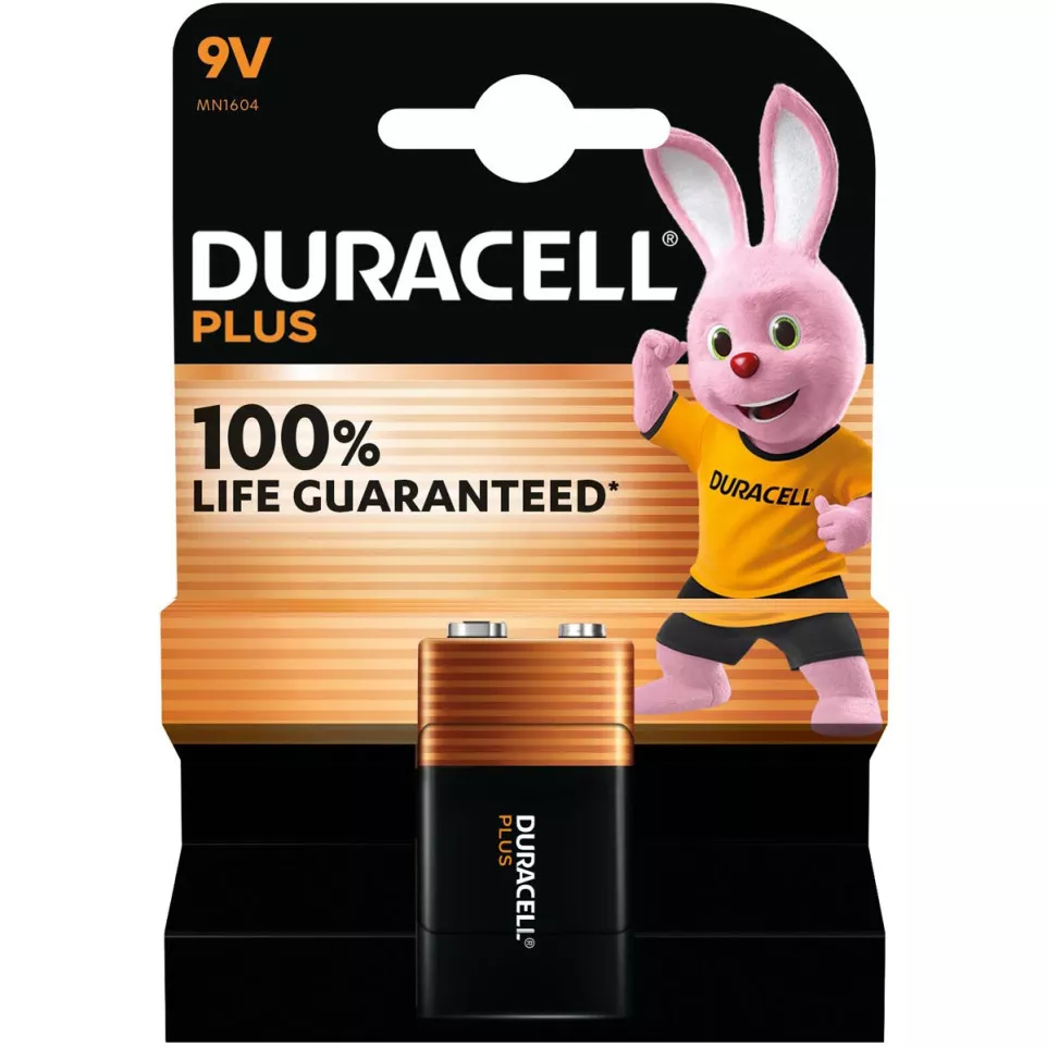 Duracell piles Plus 100% 9V