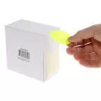 Rillprint round labels, diameter 50 mm, roll of 500 pieces, fluorescent yellow