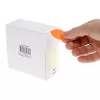 Rillprint round labels, diameter 35 mm, roll of 500, fluorescent red