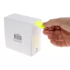 Rillprint round labels, 35 mm diameter, roll of 500 pieces, fluorescent yellow