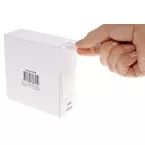 Rillprint round transparent labels 25 mm diameter roll of 500 pieces