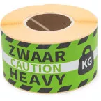 Rillprint etiketten Zwaar, ft 46 x 125 mm, rol van 250 stuks