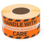 Rillprint Handle with Care Labels 46 x 125 mm Roll of 250 Pieces