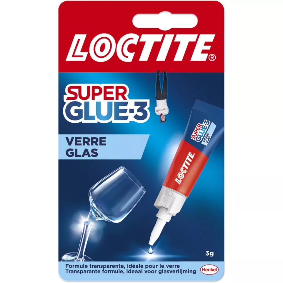 Loctite secondelijm Super Glue Glas,...
