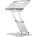 Desq Telescopic Laptop Stand for up to 17 Inch, Silver
