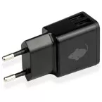 GreenMouse Dual USB-A Charger Black