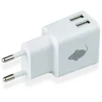 Greenmouse Dual oplader 2 x USB-A, wit