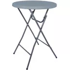 Inklapbare statafel BT200, grijs, diameter 80 cm
