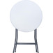 Table debout BT100, blanc, diamètre 80 cm