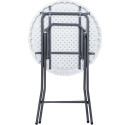 Table debout BT100, blanc, diamètre 80 cm
