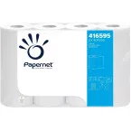 Papernet paper towel rolls, 2-ply, 64 sheets per roll, pack of 4 rolls